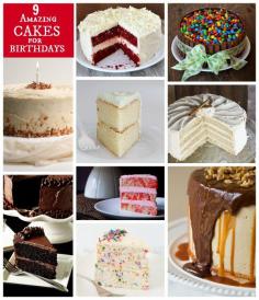 
                    
                        9 Amazing Cakes for Birthdays: links to recipes for 9 popular layer cake recipes.
                    
                