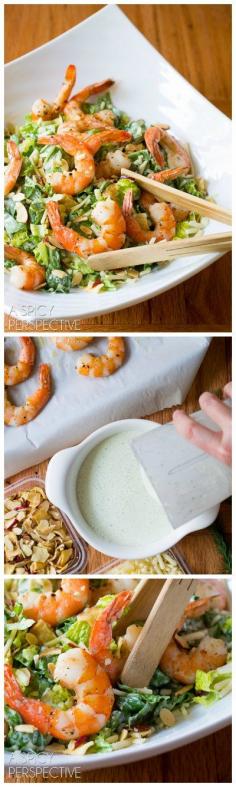 
                    
                        Fresh and Simple Roasted Shrimp Salad with Herb Buttermilk Dressing #healthy #shrimp
                    
                