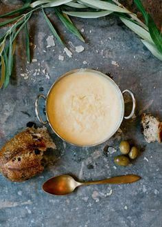 Cauliflower soup with truffle oil and #healthy eating #organic health #health food