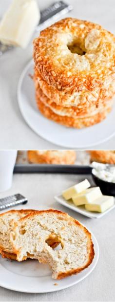 
                    
                        Homemade Asiago Cheese Bagels I howsweeteats.com
                    
                