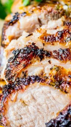 
                    
                        Cuban Mojo Marinated Pork ~ This pork is insanely good. It's so easy, all you do is marinate and roast!
                    
                