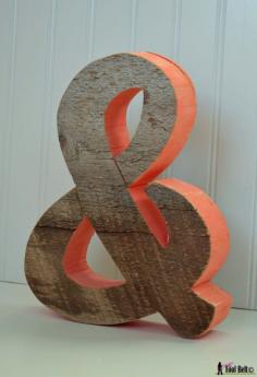 chunky rustic ampersand, crafts, design d cor, woodworking projects