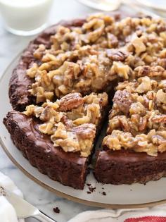 
                    
                        German Chocolate Brownie Pie | foodiecrush.com
                    
                