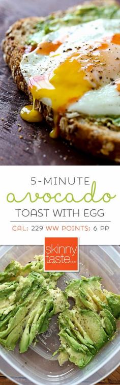 
                    
                        5-Minute Avocado Toast with Sunny Side Egg – my favorite breakfast or lunch!
                    
                