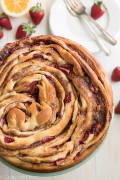 
                    
                        Giant Strawberry Cinnamon Roll Cake
                    
                