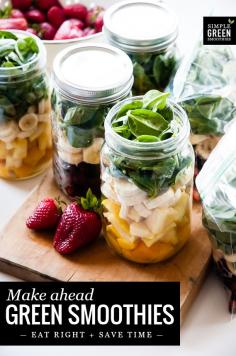 make ahead breakfast smoothies