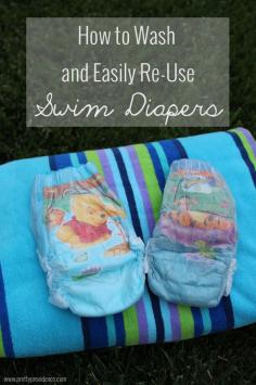 How to Wash and Easily Re-Use Swim Diapers!