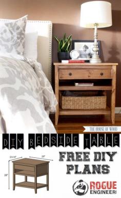 DIY Bedside Table Plans | Free Plans