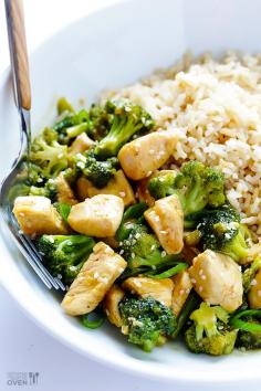 12-Minute Chicken and Broccoli - try using gluten free soy sauce