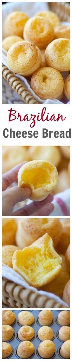 
                    
                        Yummy Brazilian cheese bread (Pão de Queijo) recipe. Easy 20 mins recipe and yields the best homemade brazilian cheese bread (Pão de Queijo). They are SO GOOD you just can't stop eating them | rasamalaysia.com
                    
                