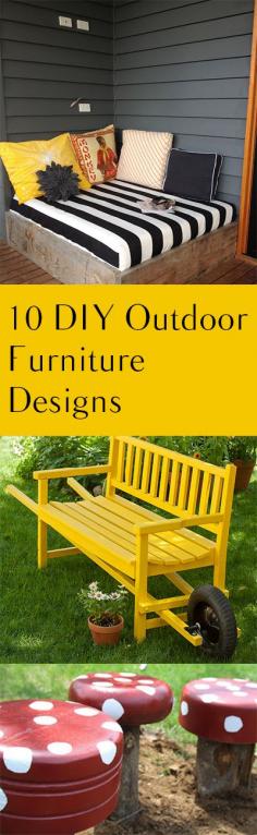 
                    
                        DIY Outdoor Furniture Designs.  Fun Ideas, projects and tutorials for comfortable outdoor living. Outdoor Furniture that you can DIY yourself
                    
                