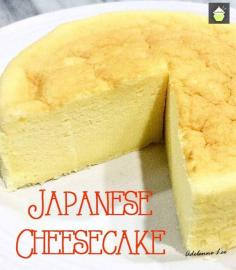 
                    
                        Japanese Cheesecake. This is a wonderful baked cheesecake, light and as fluffy as a feather! Easy recipe and always popular with a cup of tea!   #Japanese #cheesecake #dessert #easyrecipe
                    
                