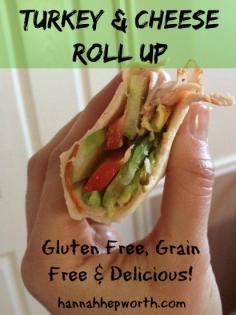 
                    
                        Turkey & Cheese Roll Up | www.hannahhepwort... grain and gluten free lunch option, yum!
                    
                