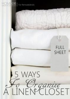 5 Ways to Organize a Linen Closet | eBay