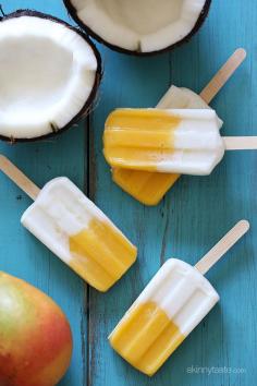 
                    
                        Simply Obsessed Frozen Coconut Mango Pops – keep these in the freezer for a handy, delicious snack!
                    
                