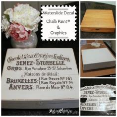 
                    
                        Cigar Box - Annie Sloan Chalk Paint - Waterslide Decal - #chalkpaint #graphics #french
                    
                
