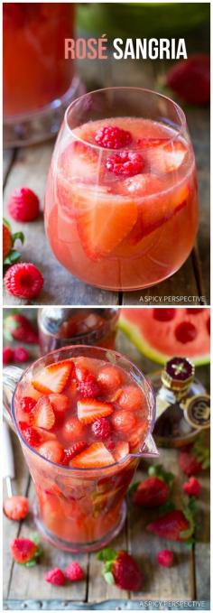 
                    
                        Simple Rose Sangria Recipe on ASpicyPerspective... #sangria #cocktails #mothersday
                    
                