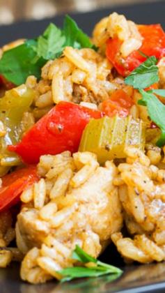 
                    
                        Cajun Chicken and Rice Skillet Recipe
                    
                