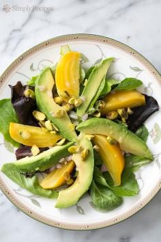 
                    
                        Avocado Beet Salad with Citrus Vinaigrette ~ Simple beet and avocado salad, sprinkled with pistachios and drizzled with a citrusy vinaigrette! ~ SimplyRecipes.com
                    
                
