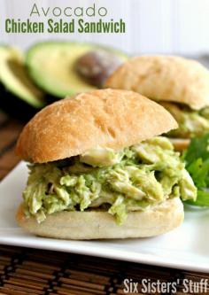 
                    
                        Avocado Chicken Salad Sandwiches via My Recipe Magic// #avocado #recipe #sandwich
                    
                