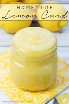 
                    
                        This Lemon Curd is great with scones, muffins, waffles or used in your favorite desserts! This thick, sweet and citrusy spread is so easy to make at home - it's like sunshine on a spoon!
                    
                