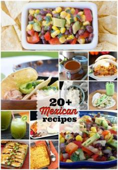 
                    
                        20+ Mexican Recipes - for all of you Mexican food lovers out there!
                    
                