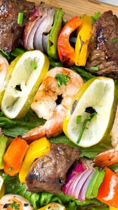 
                    
                        Jerk Beef and Shrimp Kebabs ~ There’s nothing like bringing a taste of the Caribbean home with you!
                    
                