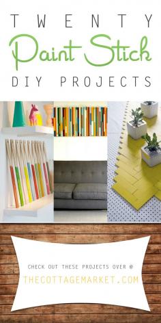 
                    
                        20 Paint Stick DIY Projects - The Cottage Market
                    
                