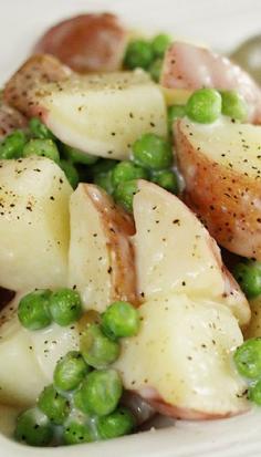 
                    
                        ~Creamy Potatoes  Peas~ a recipe suggestion for your early peas and new potatoes... just the way grandma did it...
                    
                