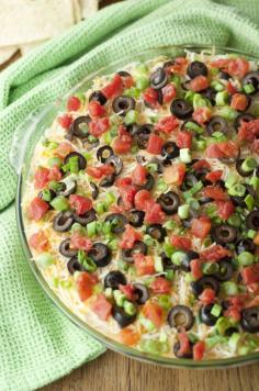 
                    
                        Fiesta 7 Layer Dip | Wishes and Dishes
                    
                