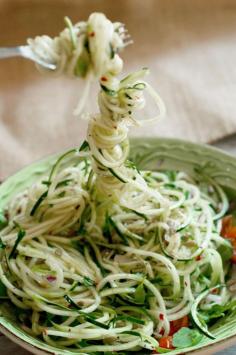 
                    
                        Sweet and Spicy Cucumber Noodles #recipe #healthy
                    
                