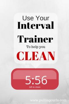 
                    
                        Using an interval timer to help you clean can be an effective way to stay focused and get the job DONE. #cleaning
                    
                