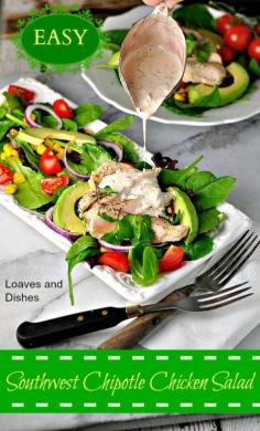 
                    
                        So Easy to Eat Lighter!  Won't you eat lighter today? Try Southwest Chipotle Chicken Salad for an easy zesty family dinner TODAY! Easy to follow recipe instructions on this link
                    
                