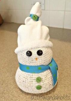 
                    
                        A fast and easy snowman craft project using a sock and rice.
                    
                