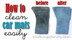 
                    
                        How to clean the floor mats in your car {easily}.
                    
                