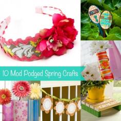 
                    
                        Spring is on the way, and it's time to get crafty! I've pulled together 10 projects that you can make for spring using Mod Podge. Pin this for later!
                    
                