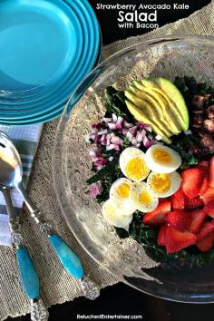 
                    
                        Strawberry Avocado Kale Salad with Bacon #ReclaimtheKitchen
                    
                