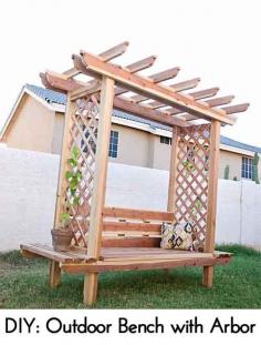 
                    
                        DIY: Outdoor Bench with Arbor
                    
                