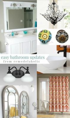 
                    
                        My bathroom could use these updates... 4 Easy DIYs to Make Over Your Bathroom #spon
                    
                