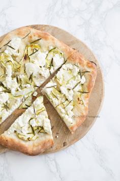 ☆ Ricotta, Courgette and Rosemary Pizza ☆