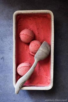 
                    
                        Easy No Churn Strawberry Frozen Yogurt
                    
                