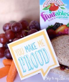
                    
                        Free printable lunch box notes. Wrap up the school year by adding a special little note. #print #lunch #kids skiptomylou.org
                    
                