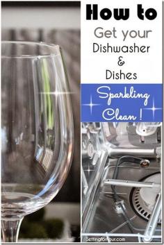 
                    
                        Hate the stuck on food and spotty watermarks on your 'clean' dishes and glasses? How to get your Dishwasher and Dishes sparkling clean the easy way!
                    
                