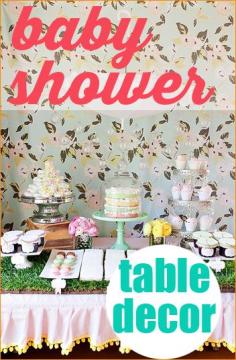 
                    
                        Baby Shower Table Decorations.  Creative DIY ideas for your next party.  Perfect for baby showers and kids parties.
                    
                