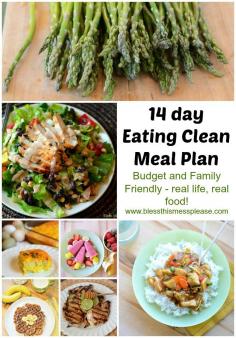 2 Week Eating Clean Eating Meal Plan