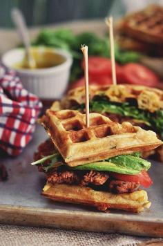 Fried Chicken and Waffle Sandwiches recipe.
