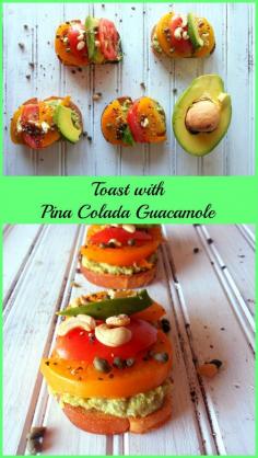 
                    
                        Gourmet Toast with Pina Colada Guacamole
                    
                