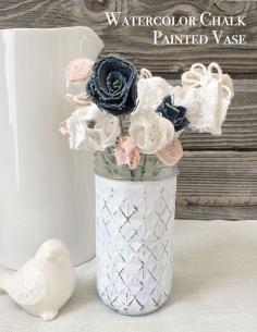 
                    
                        Watercolor Chalk Painted Vase by Jen Goode | TodaysCreativeBlo...
                    
                