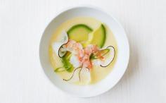 Bacon Chawanmushi with Avocado and Shrimp