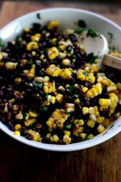 
                    
                        Black Bean + Grilled Corn Salad l SimplyScratch.com
                    
                